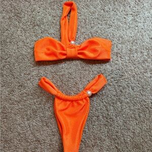 SHEIN Orange Bikini Set